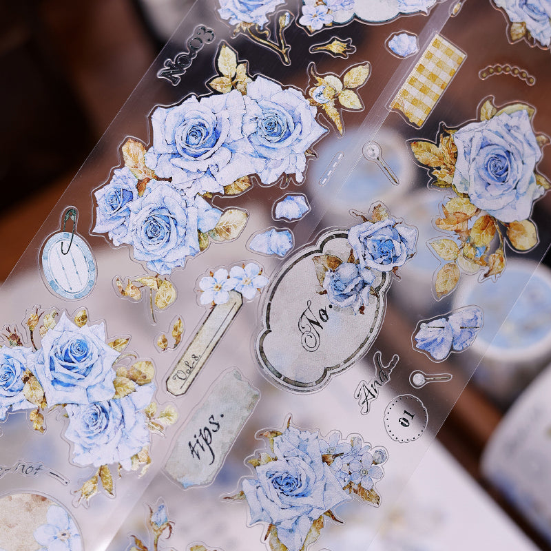 6cm*120cm Clear Dew Die Cutting Washi/PET Tape for journaling, scrapbooking and collage