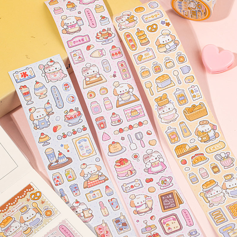 Sweet Store Manager Series Die Cutting Coated Paper Tape featuring sweet designs for journaling, scrapbooking and collage