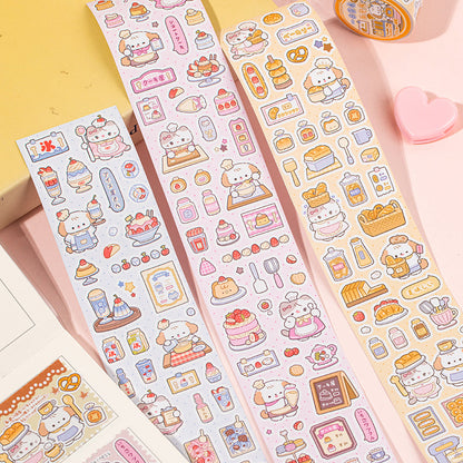 Sweet Store Manager Series Die Cutting Coated Paper Tape featuring sweet designs for journaling, scrapbooking and collage