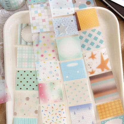 Wave Dots Series Die Cutting Tracing Paper Tape