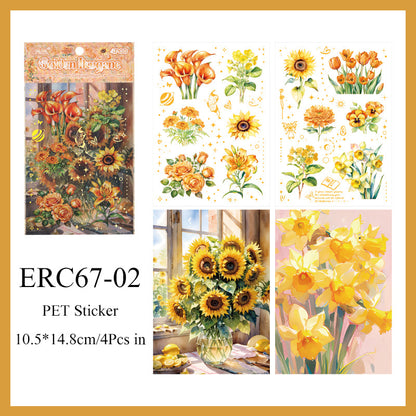 Flower language heart Sticker