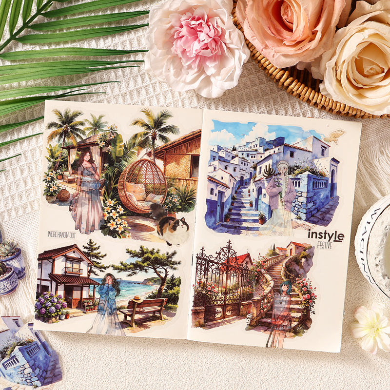 Small Town Travelogue Series Sticker for journaling, scrapbooking and collage