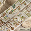 7.5cm*125cm Rural Cottage Die Cutting Washi/PET Tape