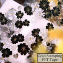 5cm*100cm Inkstone Edge Snow Die Cutting Gold Stamping/Shell Light PET Tape