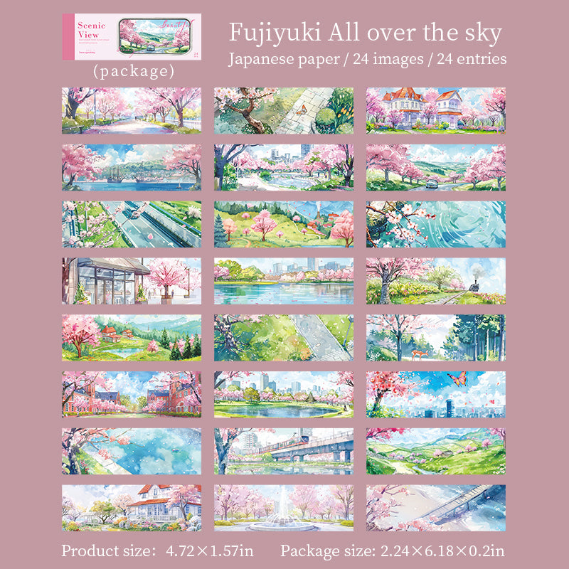 Beautiful Scenery View Series Sticker Book