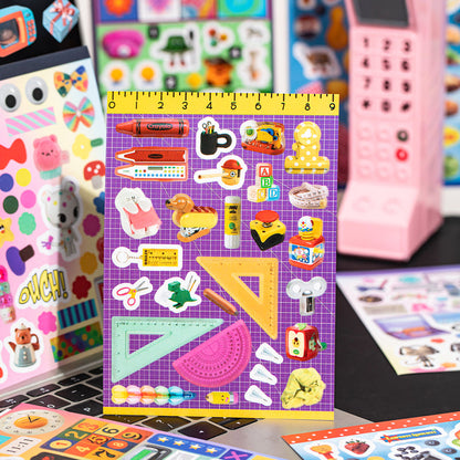 Color Preview Series Sticker Book featuring book, and color designs for journaling, scrapbooking and collage
