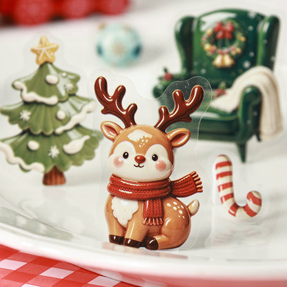 Warm Winter Christmas Series Sticker for journaling, scrapbooking and collage