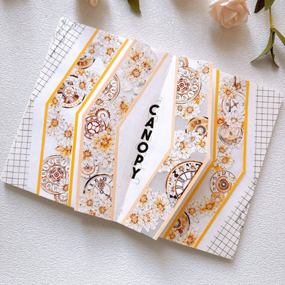 6cm*100cm Chrysanthemums bloom Washi/PET Tape for journaling, scrapbooking and collage