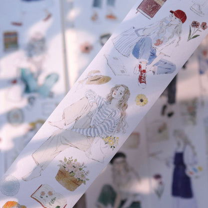 5.5cm*100cm Living Condition Die Cutting Washi/PET Tape for journaling, scrapbooking and collage