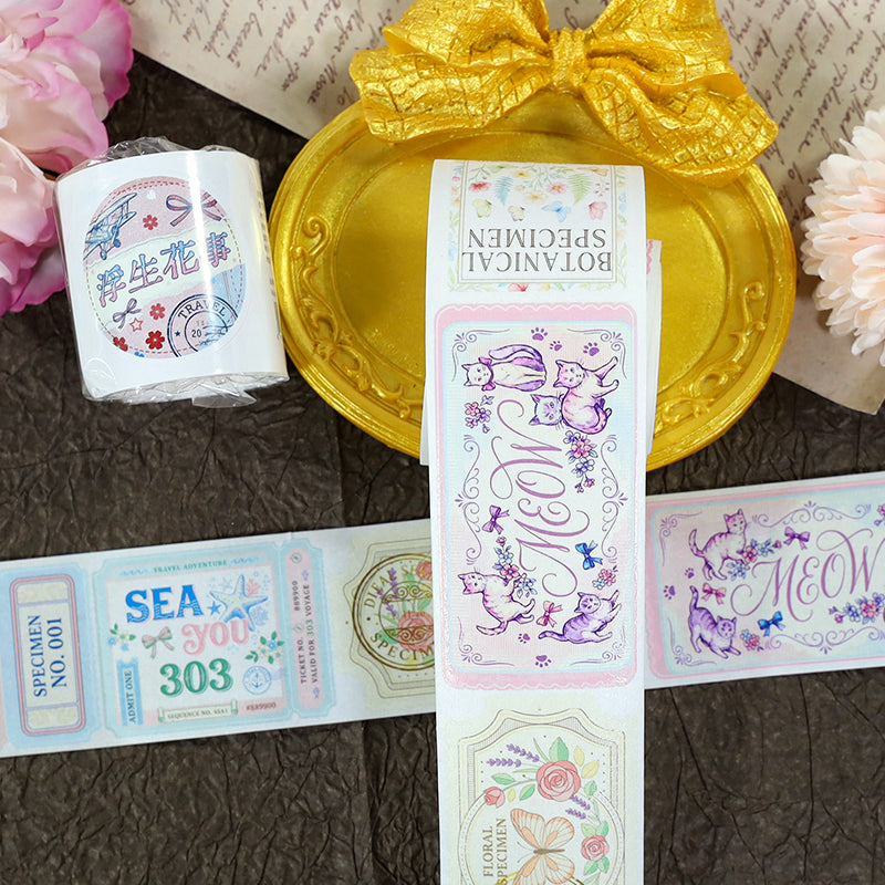 Fleeting Beauty Of Life Die Cutting Washi Tape for journaling, scrapbooking and collage