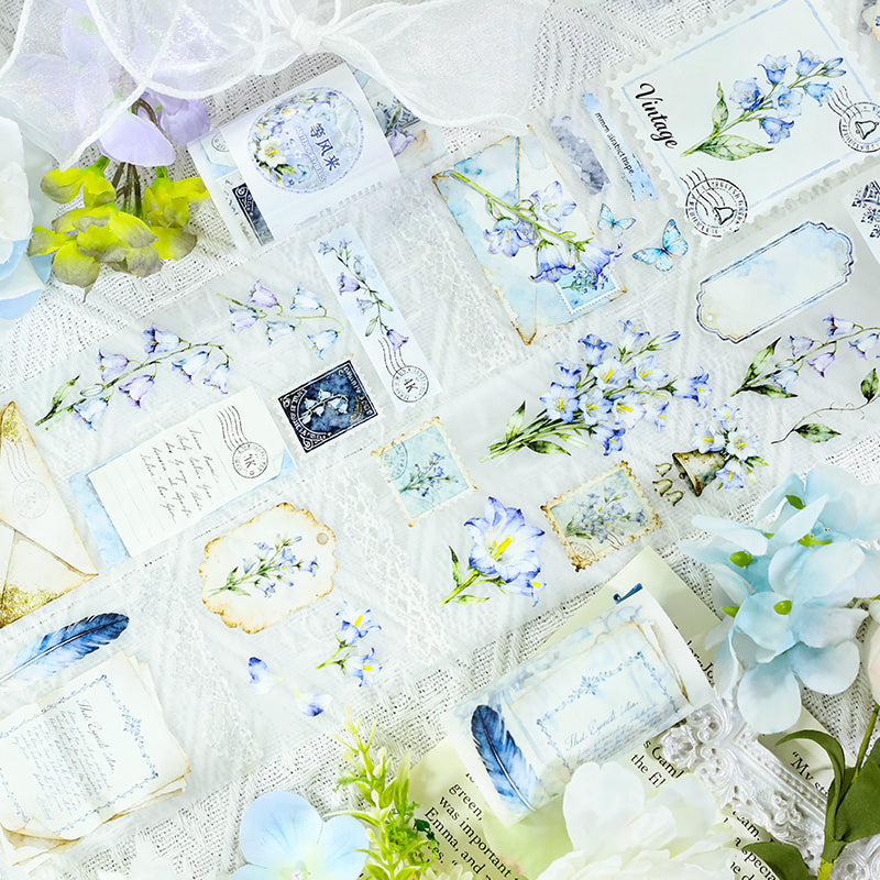 Wait For The Wind Come Fog PET Tape featuring wind designs for journaling, scrapbooking and collage