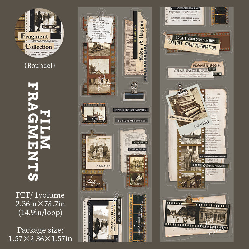 Fragment Collection Series Die Cutting PET Tape