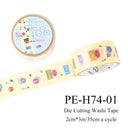 Tea Bag Little Bird Diary Series Die Cutting Washi Tape
