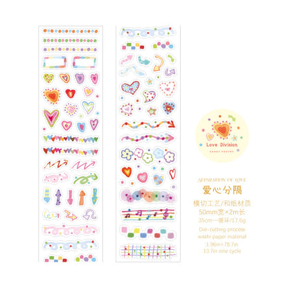 Colorful Mood Series Die Cutting Washi Tape