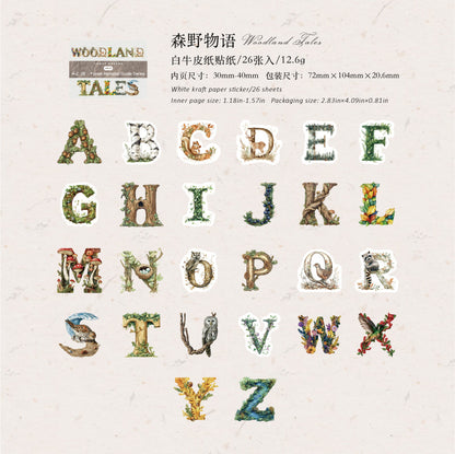 Forest Alphabet Guide Series Sticker