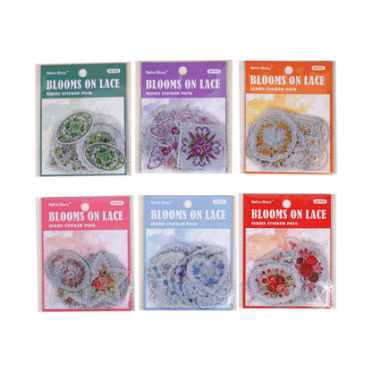 Interlude Floral Series Sticker featuring floral designs for journaling, scrapbooking and collage