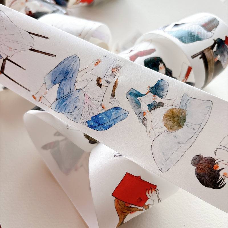 Whole Roll 6cm*10m Reading Book Die Cutting Washi/PET/Fog PET Tape
