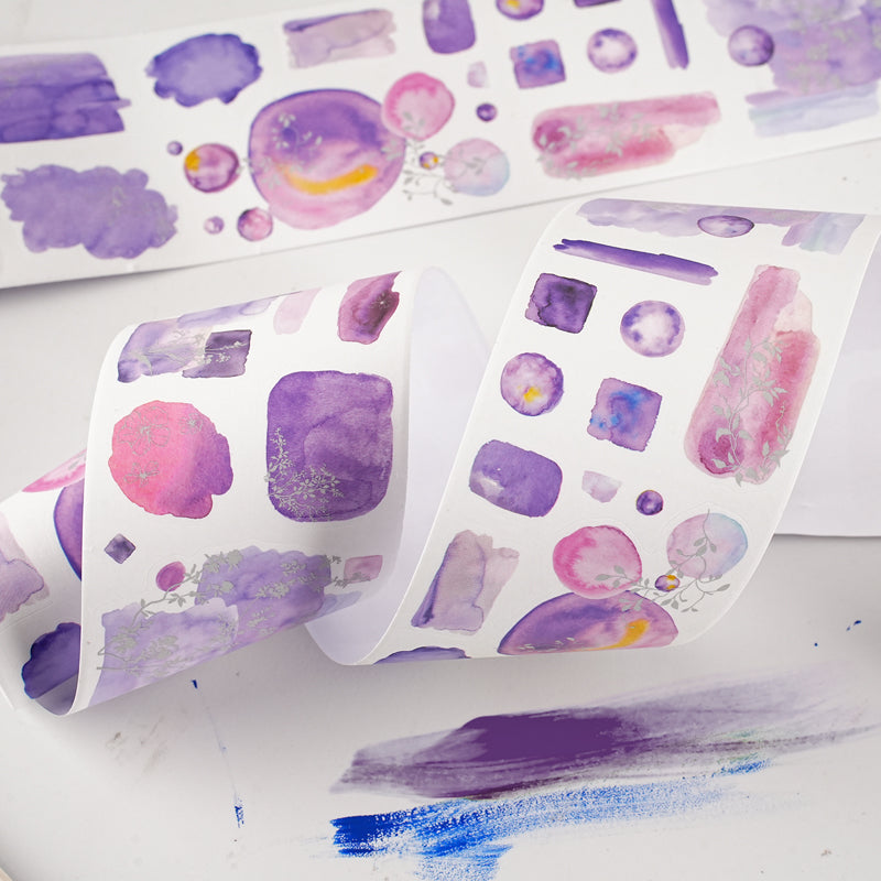 Dyeing Collection Series Die Cutting Washi Tape for journaling, scrapbooking and collage