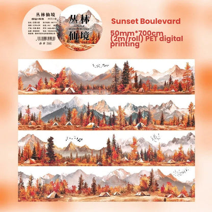 Mountain Forest Path Series PET Tape