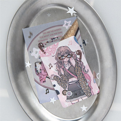Muanuan Diary Series Die Cutting Silver Stamping PET Tape featuring silver designs for journaling, scrapbooking and collage