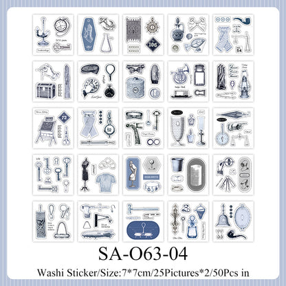 Half Used Manuscript Series Sticker Book