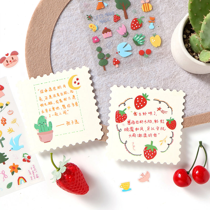 Cloud Travel Series Sticker featuring cloud designs for journaling, scrapbooking and collage
