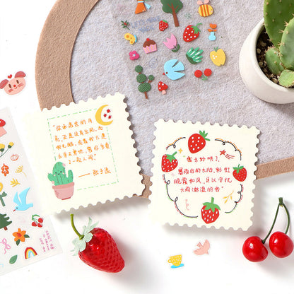 Cloud Travel Series Sticker featuring cloud designs for journaling, scrapbooking and collage