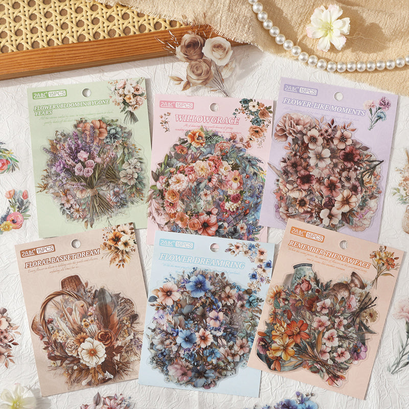 Retro Floral Sticker