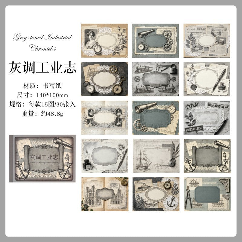 Vintage Chronicles Material Paper