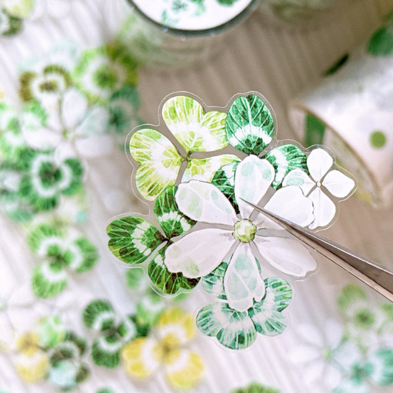 5.5cm*100cm Searching for luck Die Cutting Washi/PET Tape featuring sea designs for journaling, scrapbooking and collage
