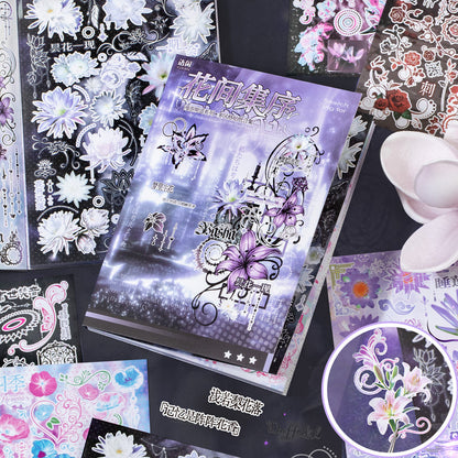 Wander Channel Series Sticker Book featuring book designs for journaling, scrapbooking and collage