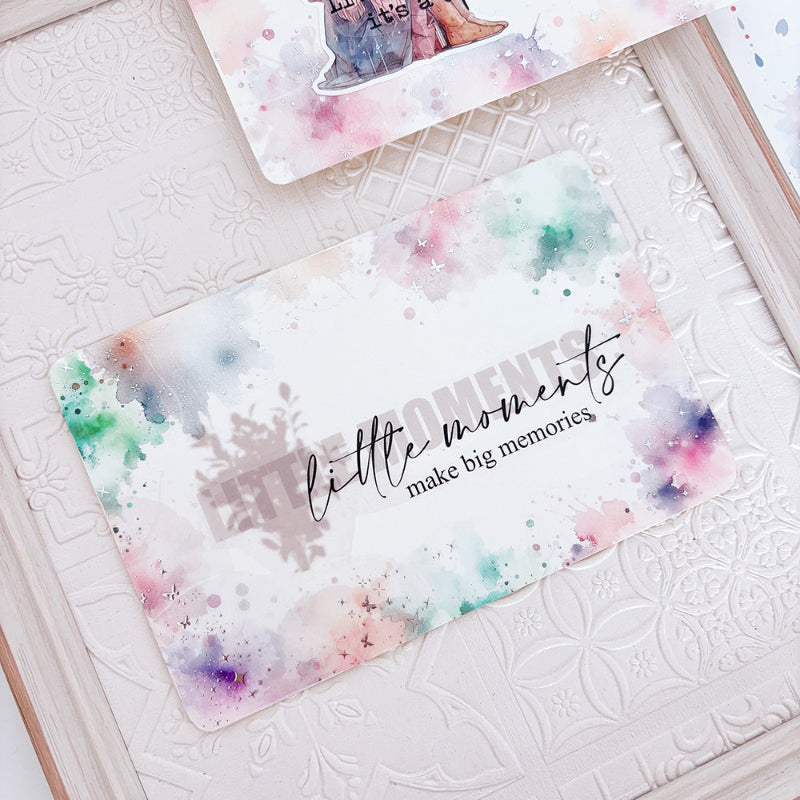 6cm*185cm Little Colorful Silver Stamping PET Tape featuring silver, and color designs for journaling, scrapbooking and collage