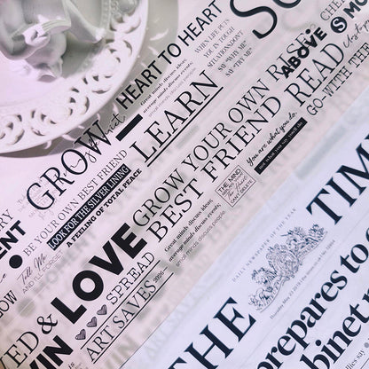 5cm*100cm Magazine English PET Tape for journaling, scrapbooking and collage