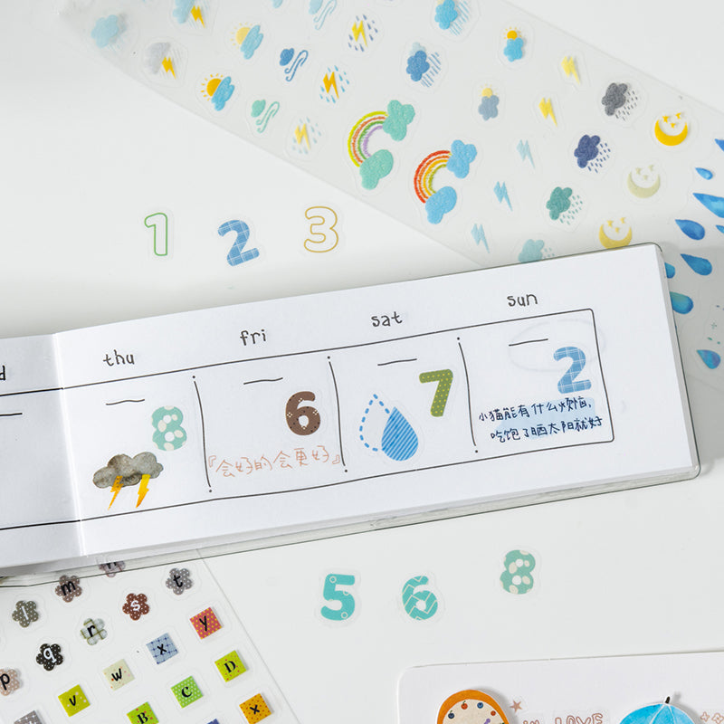 Basic Accent Series Sticker Book featuring book designs for journaling, scrapbooking and collage