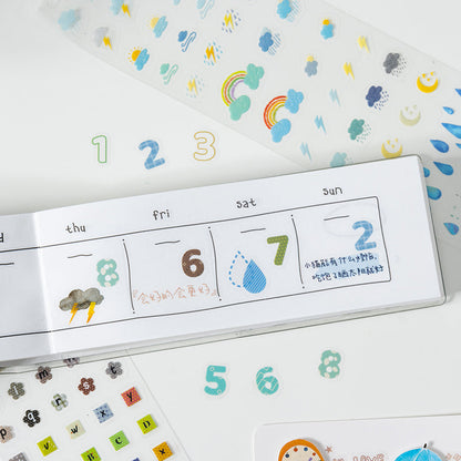Basic Accent Series Sticker Book featuring book designs for journaling, scrapbooking and collage