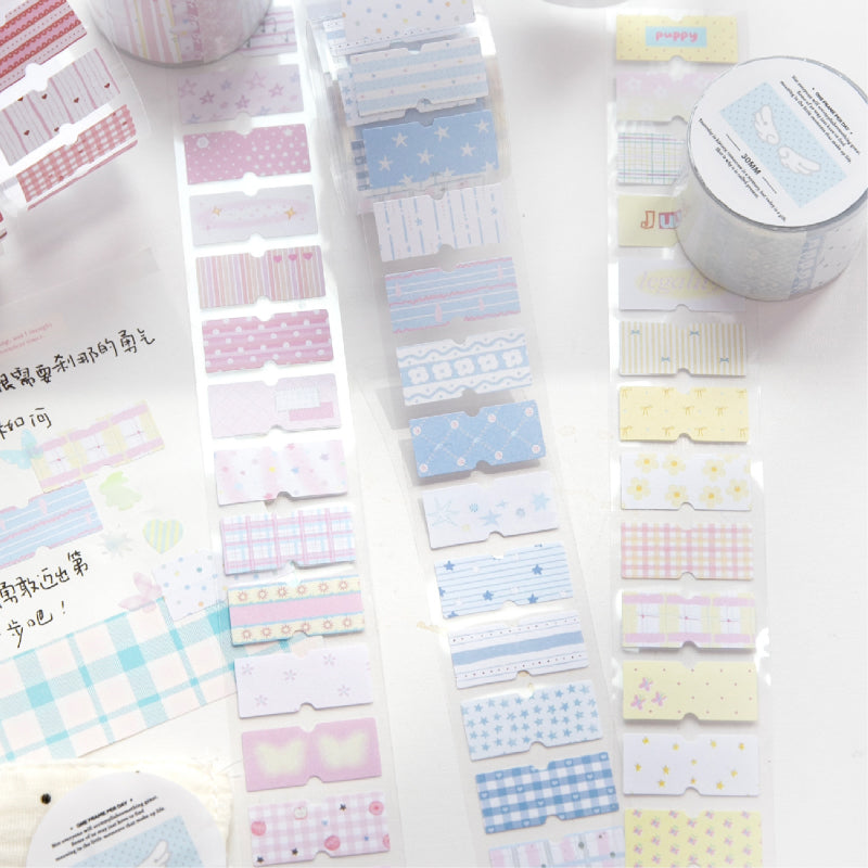 Healing Heart Series Die Cutting Writing Paper Tape for journaling, scrapbooking and collage