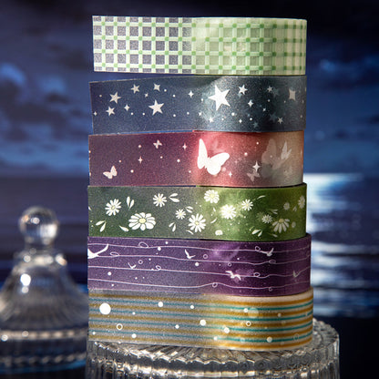 Illusion Dream Series Flash PET Tape featuring dream designs for journaling, scrapbooking and collage