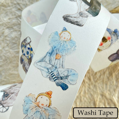 4cm*333cm Cute doll Die Cutting Washi/PET/Fog PET Tape