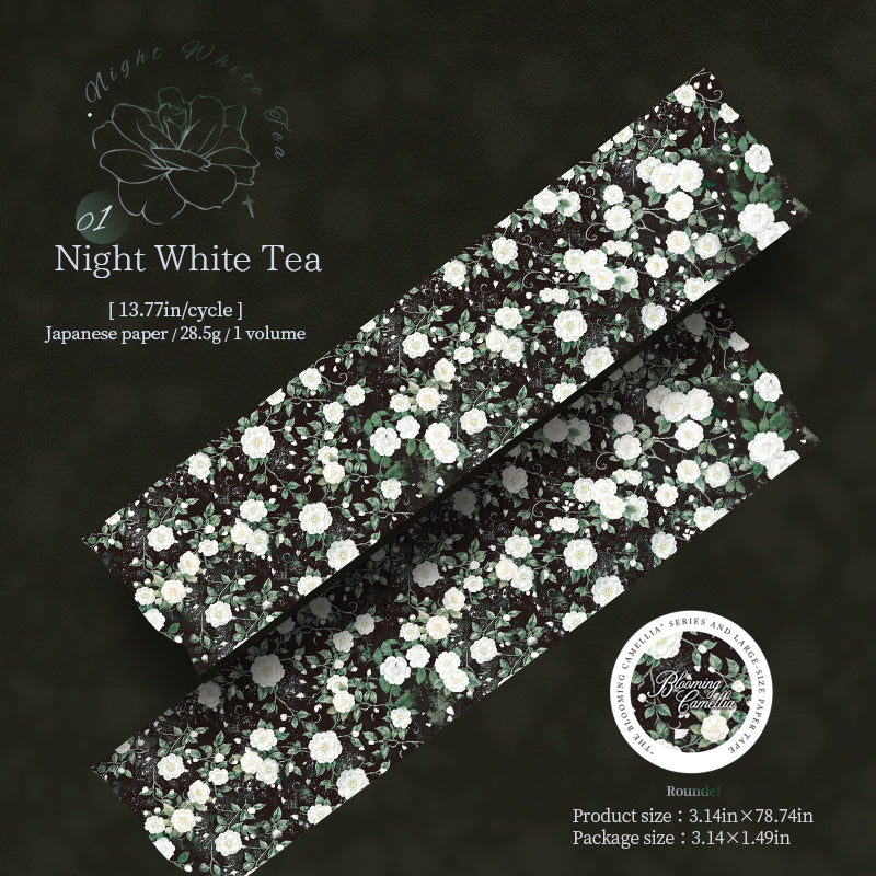 Blooming Camellia Flower Series Washi Tape