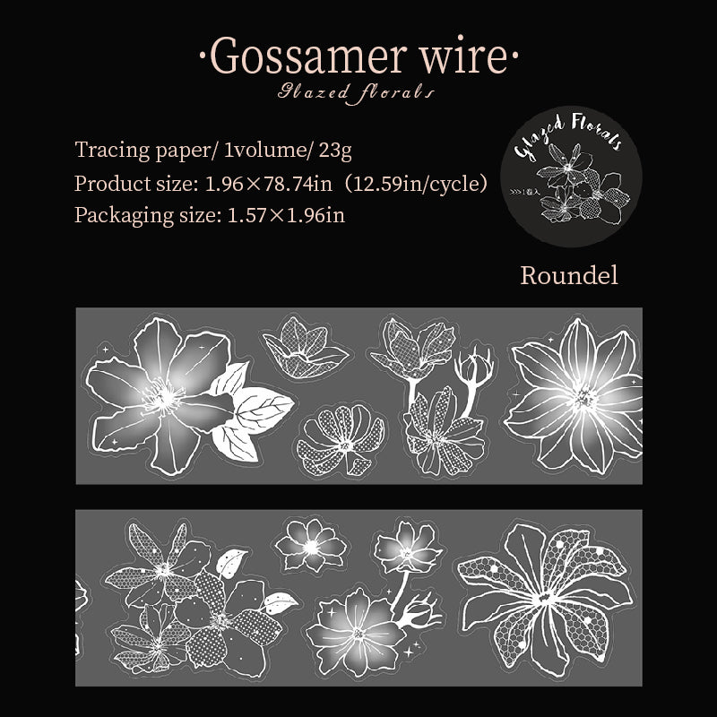 Glass Flower Series Sulfuric Acid Paper Tape