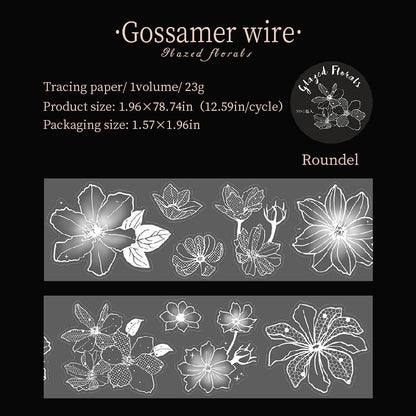 Glass Flower Series Sulfuric Acid Paper Tape