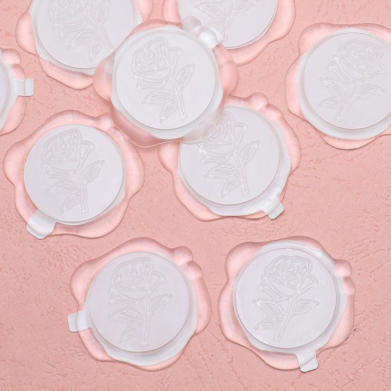 Rose Wax Seal Sticker