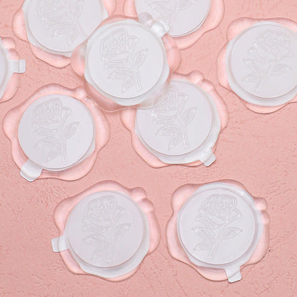 Rose Wax Seal Sticker