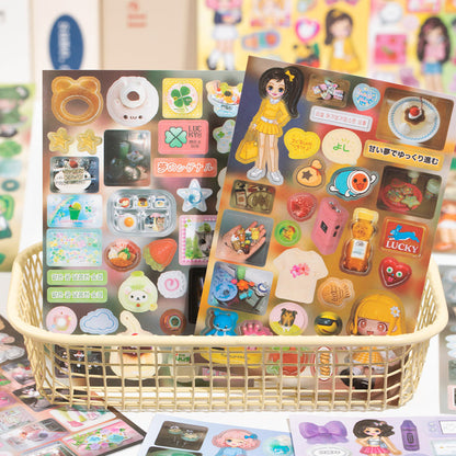 Millennium Signal Series Sticker Book featuring book designs for journaling, scrapbooking and collage