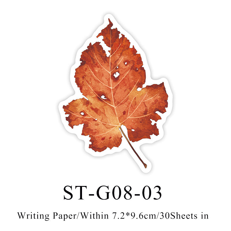 Leaf completed poem Sticker