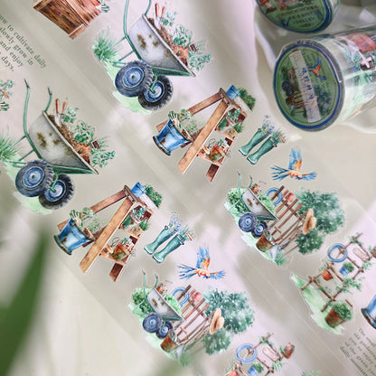 6cm*60cm Green Fields Die Cutting PET Tape