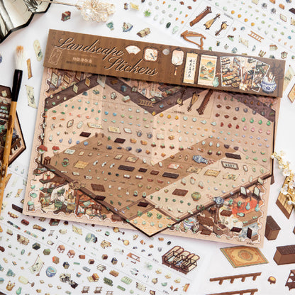 Museum Hall Knowledge Series 3D Sticker for journaling, scrapbooking and collage