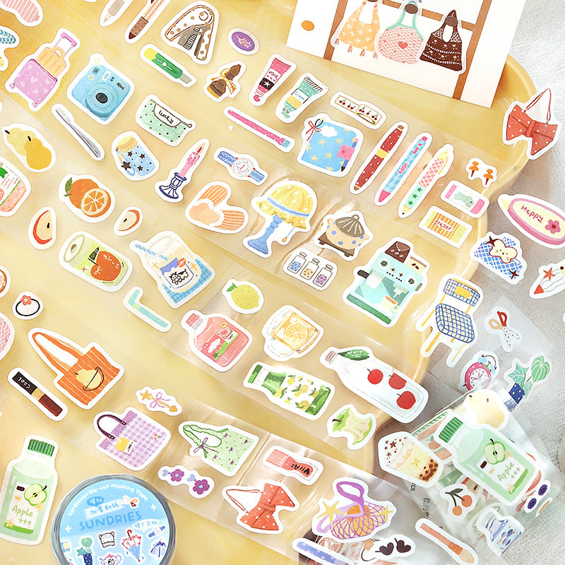 Many Small Items Series Die Cutting Washi Tape