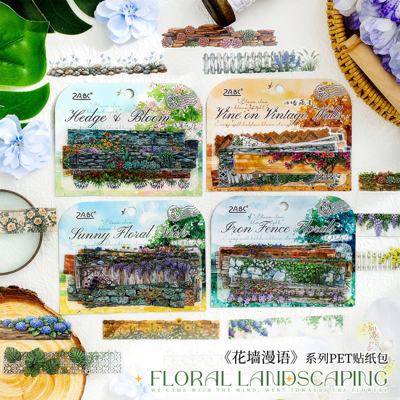 Flower Wall Sermon Series Sticker featuring flower designs for journaling, scrapbooking and collage