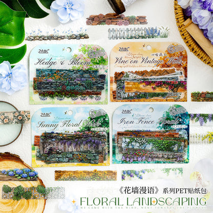 Flower Wall Sermon Series Sticker featuring flower designs for journaling, scrapbooking and collage